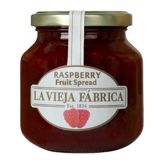 La Vieja Fábrica Raspberry Fruit Spread / Mermelada | Gluten-Free | 100% Real Fruit Jam | 350g | Crafted in Spain with a 190-Year-Old Recipe