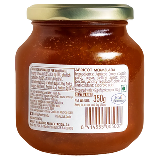 La Vieja Fábrica Apricot Mermelada Gluten-Free | Premium Spanish Apricot Jam | 350g | 190-Year-Old Recipe