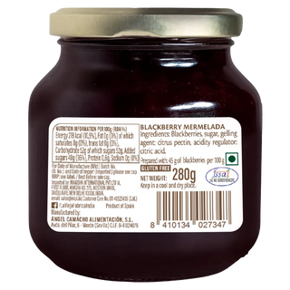 La Vieja Fábrica Blackberry Mermelada /Fruit Spread 280g | Gluten-Free | Premium Spanish Blackberry Jam | 190-Year-Old Recipe