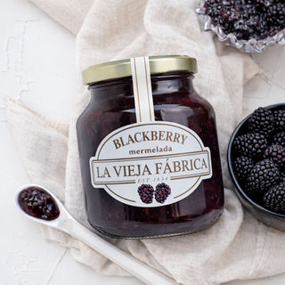 La Vieja Fábrica Blackberry Fruit Spread / Mermelada | Gluten-Free | Premium Spanish Blackberry Jam | (350g) | 190-Year-Old Recipe