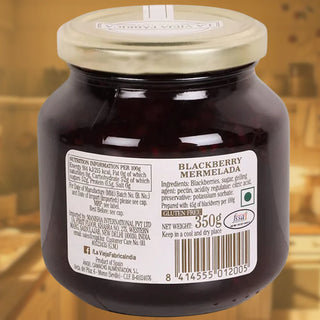 La Vieja Fábrica Blackberry Mermelada Jar Back