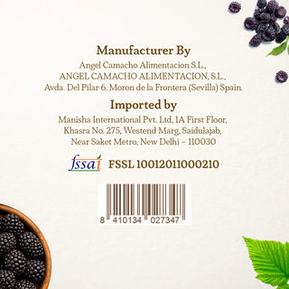 La Vieja Fábrica Blackberry Mermelada /Fruit Spread 280g | Gluten-Free | Premium Spanish Blackberry Jam | 190-Year-Old Recipe