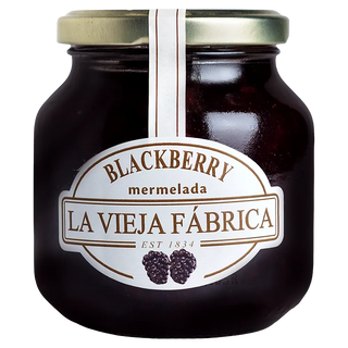 La Vieja Fábrica Blackberry Fruit Spread / Mermelada | Gluten-Free | Premium Spanish Blackberry Jam | (350g) | 190-Year-Old Recipe