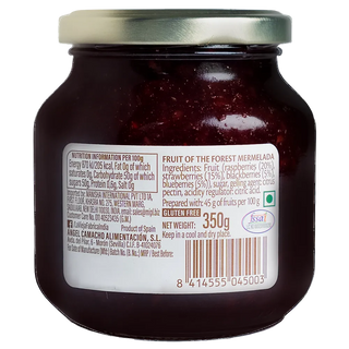 La Vieja Fábrica Fruit of the Forest Mermelada 350g | Mixed Berry Jam | Gluten-Free | Made with 100% Real Berries | Crafted from a 190-Year-Old Spanish Recipe