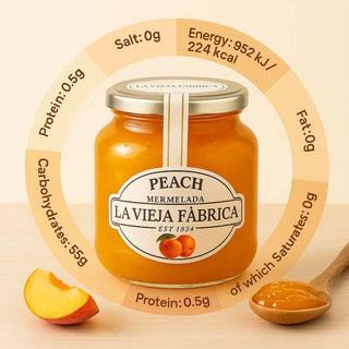 La Vieja Fábrica Peach Mermelada Ingredients