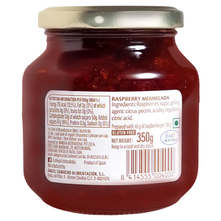La Vieja Fábrica Raspberry Mermelada/  Fruit Spread 350g | Gluten-Free | 100% Real Fruit Jam | Crafted in Spain with a 190-Year-Old Recipe