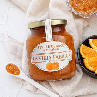 La Vieja Fábrica Seville Orange Mermelada | Classic Citrus Delight | 375g | Gluten-Free | 100% Real Seville Oranges | Crafted with a 190-Year-Old Spanish Recipe