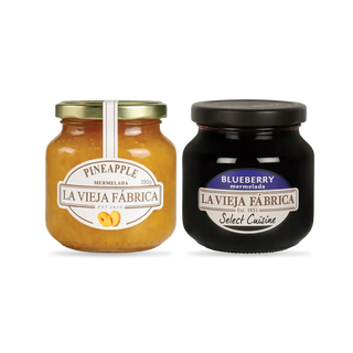 La Vieja Fabrica Blueberry (280g) & Pineapple (280g) Jam Combo Pack – Real Fruit Spread